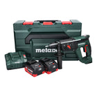 Metabo KH 18 LTX 24 Marteau combiné sans fil 18 V 2,1 J SDS plus + 2x batterie 8,0 Ah + chargeur + metaBOX