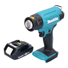 Pistola de aire caliente sin cable Makita DHG 180 A1 18 V 550 °C + 1x batería recargable 2,0 Ah - sin cargador
