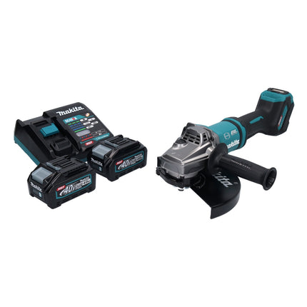 Makita GA 038 GM2 cordless angle grinder 40 V max. 230 mm brushless XGT + 2x battery 4,0 Ah + charger