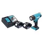 Makita DHG 180 RF Akku Heißluftgebläse 18 V 550 °C + 2x Akku 3,0 Ah + Ladegerät - Toolbrothers