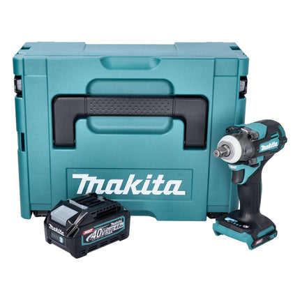 Avvitatore a impatto a batteria Makita TW 004 GM101 40 V max. 1/2" 350 Nm XGT Brushless + 1x batteria 4,0 Ah + Makpac - senza caricabatteria