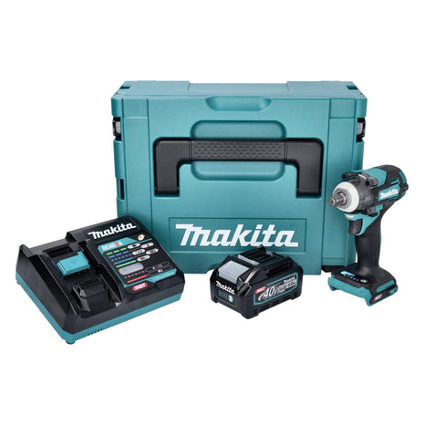 Makita TW 004 GM101 Akumulatorowy klucz udarowy 40 V maks. 1/2" 350 Nm XGT bezszczotkowy + 1x akumulator 4,0 Ah + ładowarka + Makpac