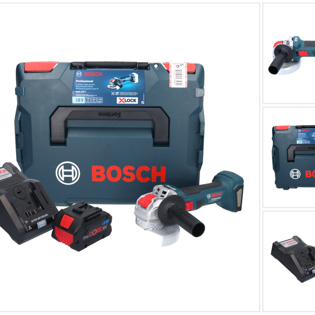 Bosch GWX 18V 7 Professional Akku Winkelschleifer 18 V 125 mm Brushless X LOCK 1x ProCORE Akku 5 5 Ah Ladegeraet L Boxx 0 - toolbrothers