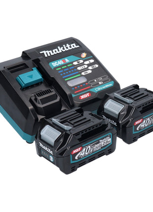 Taladro percutor inalámbrico Makita HP 002 GA202 40 V máx. 64 Nm sin escobillas + 2 baterías 2,0 Ah + cargador + Makpac