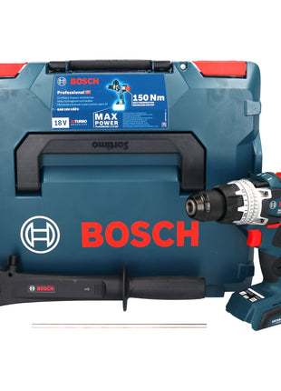 Bosch GSB 18V-150 C Professional Perceuse-visseuse à percussion sans fil Biturbo Brushless 18 V 150 Nm (06019J5102) + L-Boxx - sans batterie, sans chargeur