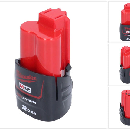 Milwaukee M12 B2 Akku 12 V 2,0 Ah / 2000 mAh Li-Ion ( 4932430064 ) - Toolbrothers