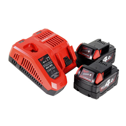 Milwaukee M18 CRAD2-402 Perceuse d'angle sans fil 30Nm Brushless 18V + 2x Batteries 4,0Ah + Chargeur