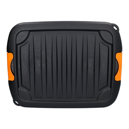 FORTE Tools Aufbewahrungsbox 42 l mit Klickverschluss 50x39x34 cm in schwarz Werkzeugkoffer, Box, robust, stapelbar, abschließbar ( 000051361905 )