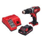 Milwaukee M18 BPD-301 Cordless Percussion Drill 60Nm 18V + 1x Battery 3.0Ah + Charger