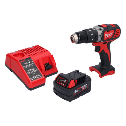 Milwaukee M18 BPD-501 akumulatorowa wiertarka udarowa 18 V 60 Nm + 1x akumulator 5,0 Ah + ładowarka