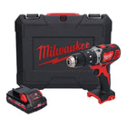 Taladro percutor inalámbrico Milwaukee M18 BPD-301C 18 V 60 Nm + 1x batería 3,0 Ah + maletín - sin cargador