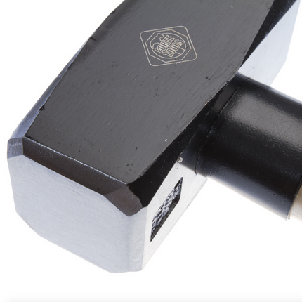 FORTE TOOLS Martillo con mango de madera, peso de cabeza 2000 g, martillo con mango de madera, herramienta premium, forjado, cuña de doble anillo, cabeza pintada (000051151043)