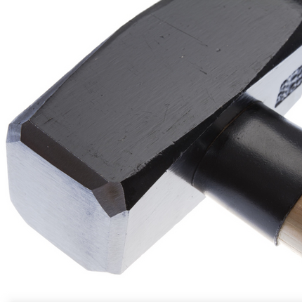 FORTE TOOLS Martillo con mango de madera, peso de cabeza 2000 g, martillo con mango de madera, herramienta premium, forjado, cuña de doble anillo, cabeza pintada (000051151043)