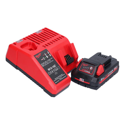 Taladro percutor inalámbrico Milwaukee M18 BPD-301C 18 V 60 Nm + 1x batería 3,0 Ah + cargador + maletín