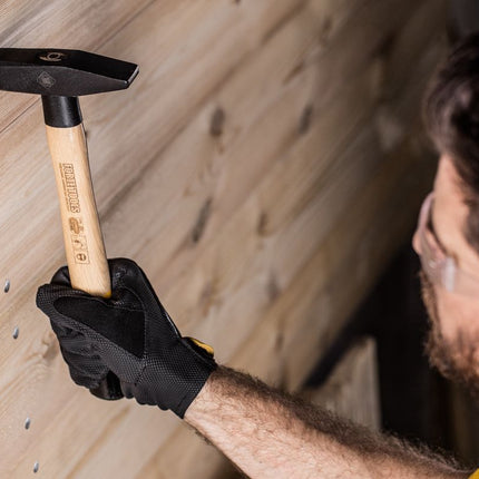 FORTE TOOLS Engineer's Hammer - Wooden Handle - Head Weight 500 g - Premium Tool, Forged - Ring Key - Lacquered Head (000051151026)