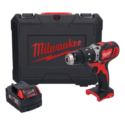 Taladro percutor inalámbrico Milwaukee M18 BPD-501C 18 V 60 Nm + 1x batería 5,0 Ah + maletín - sin cargador