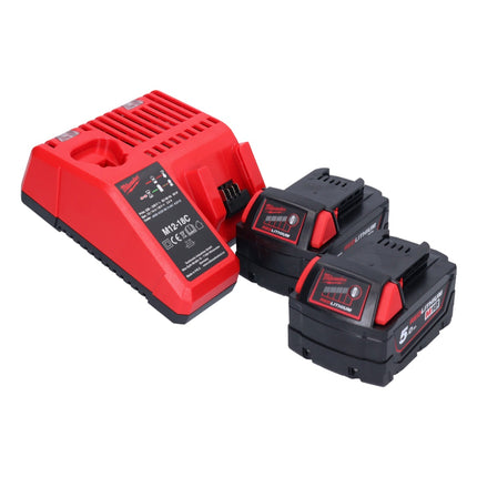 Milwaukee M18 BPD-502C Cordless Percussion Drill 60Nm 18V + 2x Batteries 5.0Ah + Charger + Case