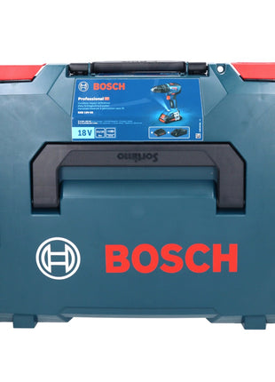 Bosch Professional GSB 18V-55 Cordless Impact Drill Driver 55Nm 18V Brushless + 1x Battery 2.0Ah + Case L-Boxx - without charger