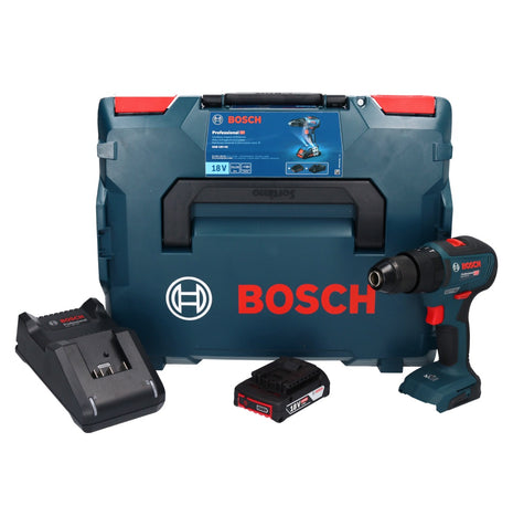 Bosch GSB 18V-55 Professional Akku Schlagbohrschrauber 18 V 55 Nm Brushless + 1x Akku 2,0 Ah + Ladegerät + L-Boxx