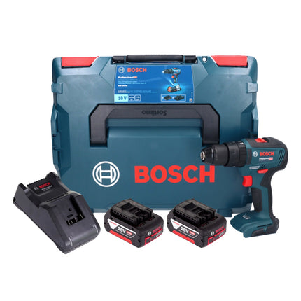 Bosch GSB 18V-55 Professional cordless impact drill 18 V 55 Nm brushless + 2x rechargeable battery 4.0 Ah + charger + L-Boxx