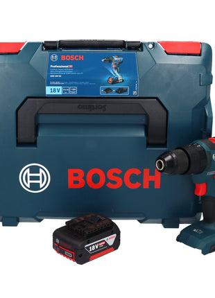 Bosch GSB 18V-55 Taladro percutor inalámbrico profesional 18 V 55 Nm sin escobillas + 1x batería 5,0 Ah + L-Boxx - sin cargador