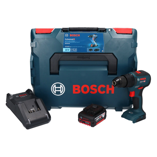 Bosch GSB 18V-55 Taladradora de percusión profesional sin cable 18 V 55 Nm sin escobillas + 1x acumulador 5,0 Ah + cargador + L-Boxx