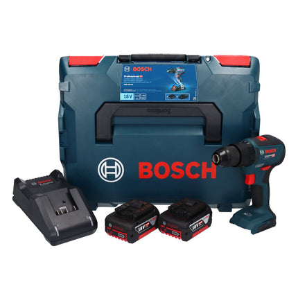 Bosch GSB 18V-55 Professional cordless impact drill 18 V 55 Nm brushless + 2x rechargeable battery 5.0 Ah + charger + L-Boxx