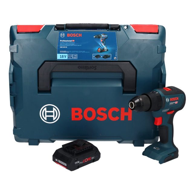 Bosch GSB 18V-55 Professional cordless impact drill 18 V 55 Nm brushless + 1x ProCORE rechargeable battery 4.0 Ah + L-Boxx - without charger