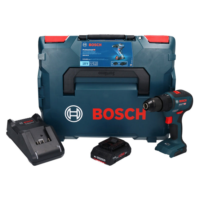 Bosch GSB 18V-55 Taladradora de percusión profesional sin cable 18 V 55 Nm sin escobillas + 1x acumulador ProCORE 4,0 Ah + cargador + L-Boxx
