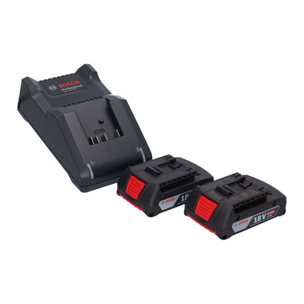 Bosch GWX 18V-10 Amoladora angular profesional sin cable 18 V 125 mm X-LOCK Brushless + 2x acumulador 2,0 Ah + cargador + L-Boxx