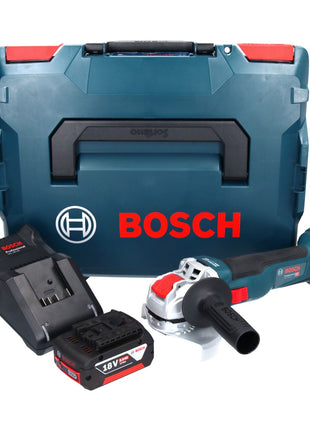 Bosch GWX 18V-10 Professional cordless angle grinder 18 V 125 mm X-LOCK Brushless + 1x rechargeable battery 5.0 Ah + charger + L-Boxx