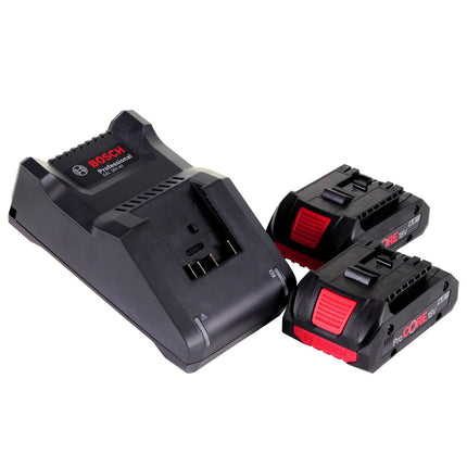 Bosch GWX 18V-10 Professional cordless angle grinder 18 V 125 mm X-LOCK Brushless + 2x ProCORE battery 4.0 Ah + charger + L-Boxx