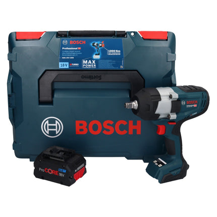 Bosch GDS 18V-1000 Llave de impacto profesional sin cable 18 V 1000 Nm BITURBO Brushless + 1x acumulador ProCORE 8,0 Ah + L-Boxx - sin cargador