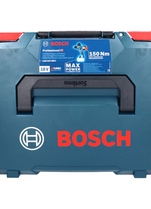 Bosch GSB 18V-150 C Taladro percutor inalámbrico profesional 18 V 150 Nm Biturbo Brushless + 1x batería 5,0 Ah + cargador + L-Boxx