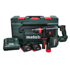 Metabo KH 18 LTX BL 28 Q cordless hammer drill 18 V 3 J SDS plus Brushless + 2x battery 4,0 Ah + charger + metaBOX