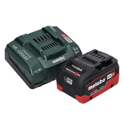Martillo perforador a batería Metabo KH 18 LTX BL 28 Q 18 V 3 J SDS plus Brushless + 1 batería de 5,5 Ah + cargador + metaBOX