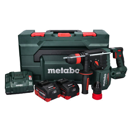 Metabo KH 18 LTX BL 28 Q Trapano a percussione a batteria 18 V 3 J SDS plus Brushless + 2x batteria 5,5 Ah + caricabatteria + metaBOX ( 601715660 )