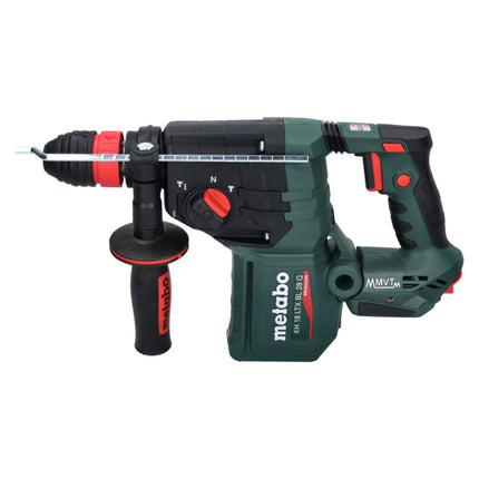 Metabo KH 18 LTX BL 28 Q Trapano a percussione a batteria 18 V 3 J SDS plus Brushless + 2x batteria 8,0 Ah + caricabatteria + metaBOX