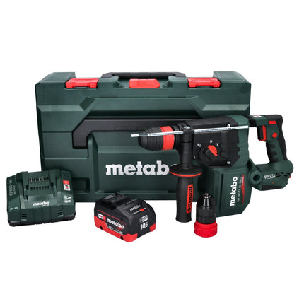 Metabo KH 18 LTX BL 28 Q Trapano a percussione a batteria 18 V 3 J SDS plus Brushless + 1x batteria 10,0 Ah + caricabatteria + metaBOX