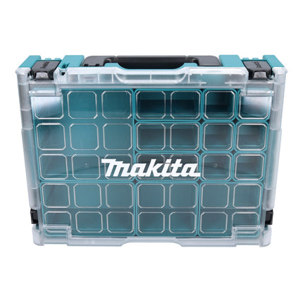 Makita MAKPAC 1 organiser set 2x small parts case 395 x 295 x 110 mm ( 2x 191X80-2 ) with 13x box insert