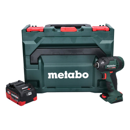 Metabo SSD 18 LTX 200 BL Atornillador de impacto inalámbrico 18 V 200 Nm 1/4" sin escobillas + 1x batería 5,5 Ah + metaBOX - sin cargador