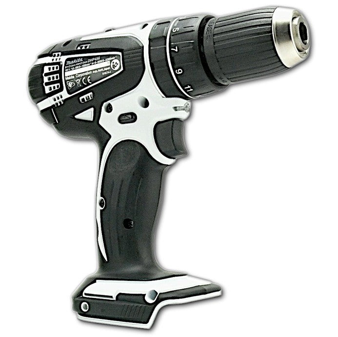 Makita DHP 456 18V Li-ion Akku-Schlagbohrschrauber weiss Solo - nur das Gerät ohne Zubehör, ohne Akku ohne Lader ohne Koffer
