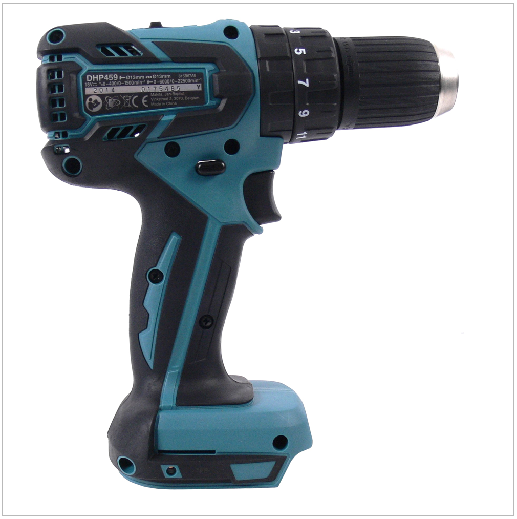 Makita DHP 459 Z 18 V Brushless Li-Ion Akku Schlagbohrschrauber Solo - ohne Zubehör, ohne Akku, ohne Ladegerät