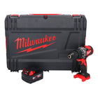Perceuse à percussion sans fil Milwaukee M18 BLPD2-601X 18 V 82 Nm sans balais + 1x batterie 6,0 Ah + boîtier HD - sans chargeur