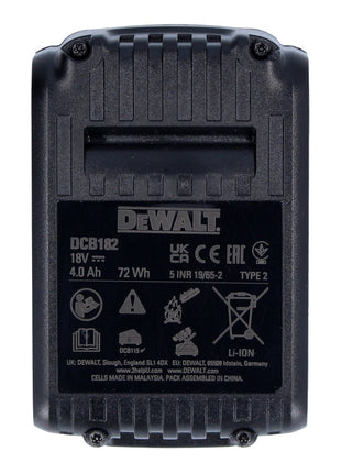 Akumulator DeWalt DCB 182 18 V 4,0 Ah / 4000 mAh XR Li-Ion - ze wskaźnikiem poziomu naładowania