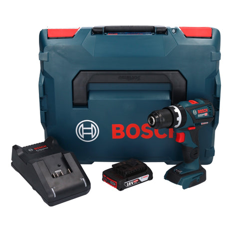 Bosch GSB 18V-60 C Professional Cordless Combi Drill 60 Nm 18V Brushless + 1x 2.0 Ah Battery + Charger + L-Boxx Case