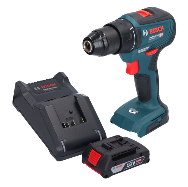 Bosch GSR 18V-55 Taladro atornillador a batería profesional 18 V 55 Nm sin escobillas + 1x acumulador 2,0 Ah + cargador