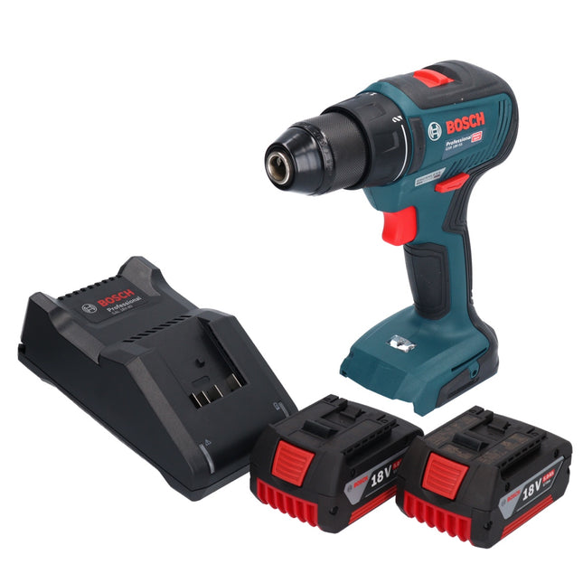 Bosch GSR 18V-55 Profesjonalna akumulatorowa wiertarko-wkrętarka 18 V 55 Nm bezszczotkowa + 2x akumulator 5,0 Ah + ładowarka
