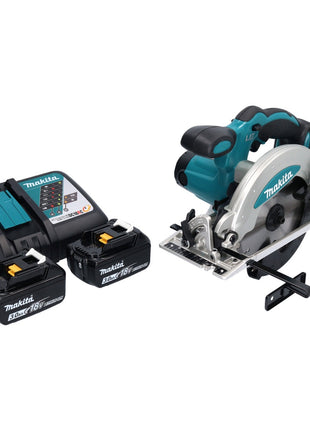 Makita DSS 610 RF cordless circular saw 18 V 165 mm + 2x rechargeable battery 3.0 Ah + charger