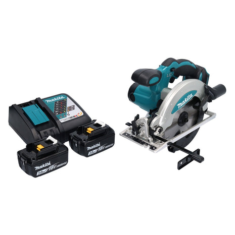 Sierra circular inalámbrica Makita DSS 610 RF 18 V 165 mm + 2x baterías 3,0 Ah + cargador